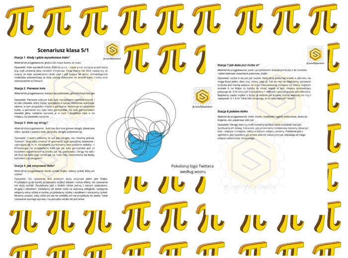Dzień liczby pi scenariusz wielkiej lekcji dla klasy 5 oraz 1