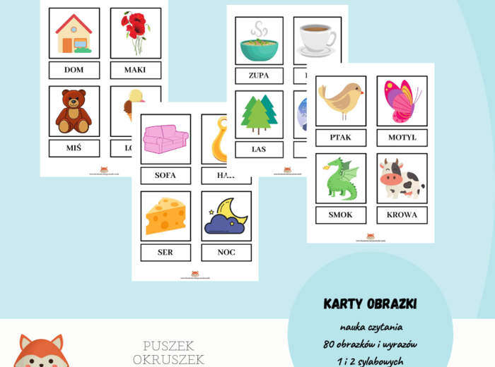 Karty do nauki czytania