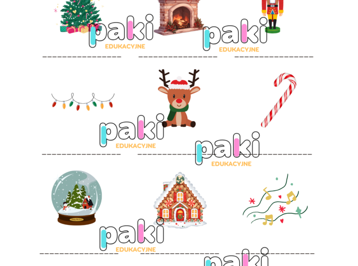 Karta pracy // Boże Narodzenie // słownictwo // MERRY CHRISTMAS