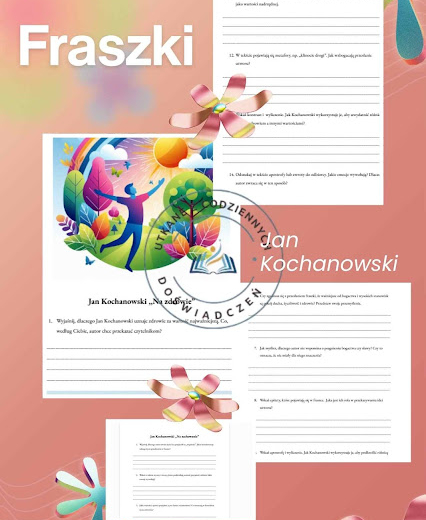 Fraszki Kochanowskiego– gotowy materiał do pracy z tekstem literackim