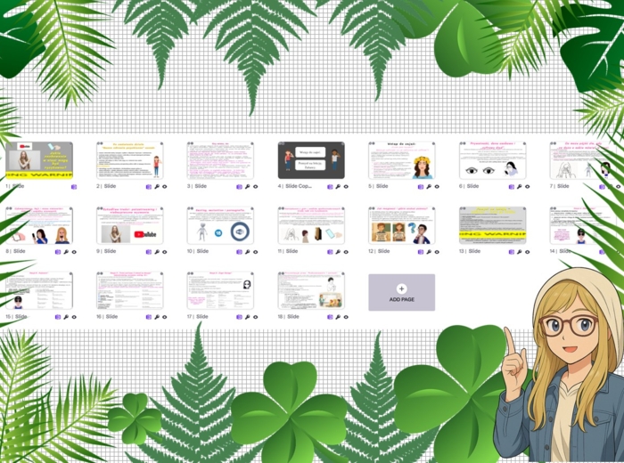 Prezentacja multimedialna w genial.ly do edycji „Jakie zachowania w sieci mogą być ryzykowne?". Edukacja zdrowotna. Klasa 7. Dział „Nasze zachowania ryzykowne”.