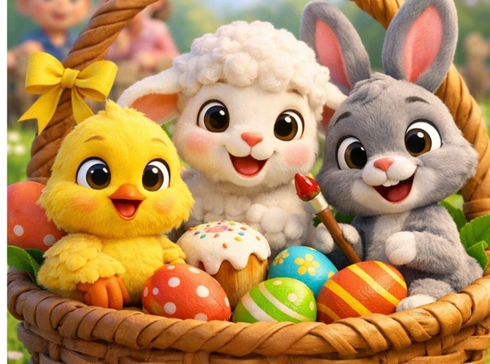 Przyjaciele z wielkanocnego koszyczka- zadania kreatywne do opowiadania