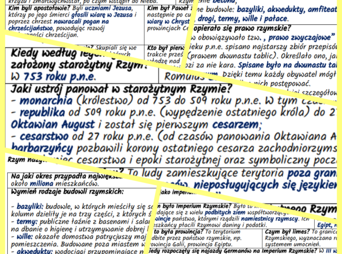 Cywilizacja starożytnego Rzymu. NOTATKI