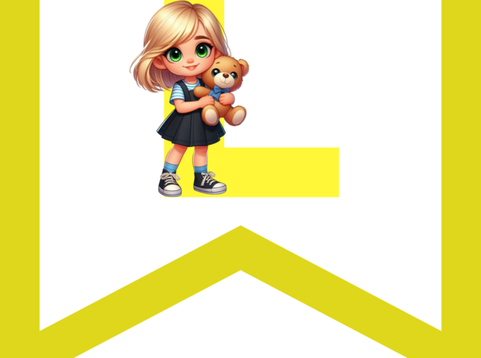 Dzień przedszkolaka girlandy i napisy