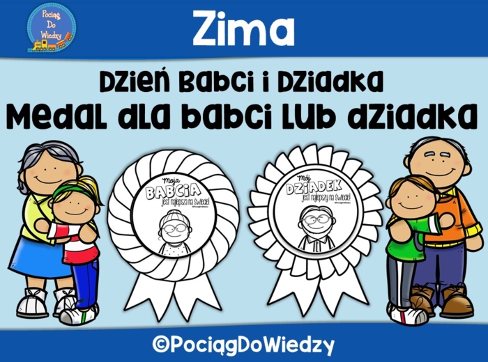 Dzień Babci i Dziadka - Medal upominkowy