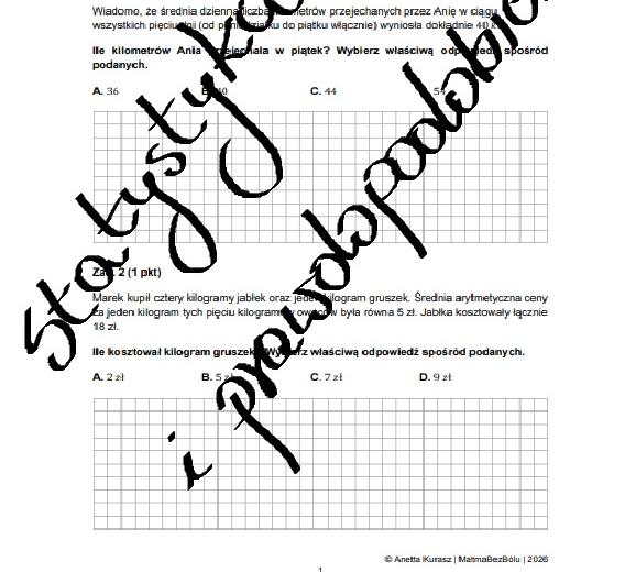Zadania egzaminacyjne - Statystyka i prawdopodobieństwo