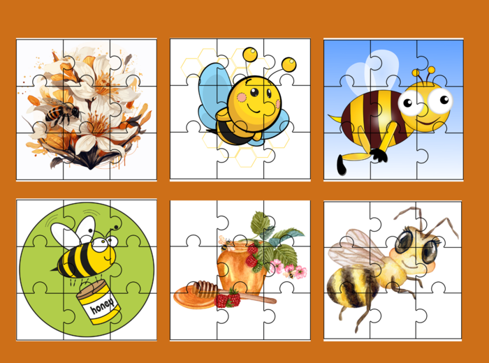 DZIEŃ PSZCZÓŁ – PUZZLE – 18 obrazków - Dzień Pszczoły