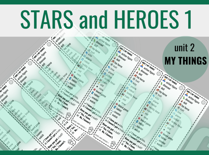 Stars and Heroes 1 unit 2 – zakładki do książki