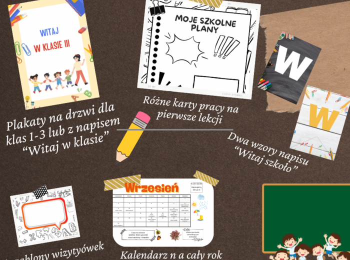 Rozpoczęcie roku szkolnego- pakiet materiałów na przywitanie uczniów