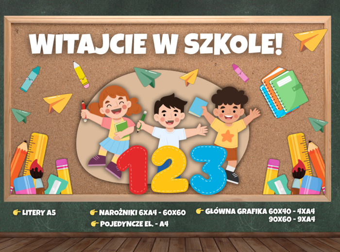WITAJCIE W SZKOLE/PRZEDSZKOLU! - GAZETKA NA ROZPOCZĘCIE ROKU SZKOLNEGO/PRZEDSZKOLNEGO