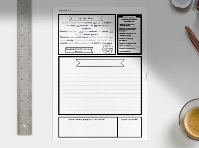 Writing Pack Worksheets - klasa 5