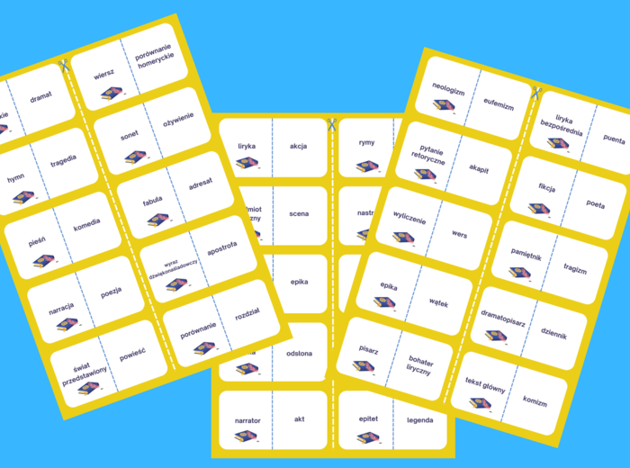 Domino - rodzaje i gatunki literackie - kl.7-8 – powtórzenie