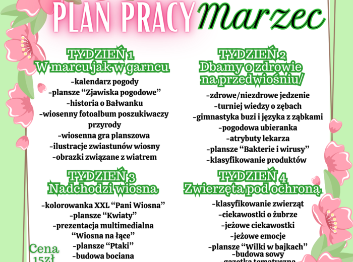PLAN PRACY - MARZEC