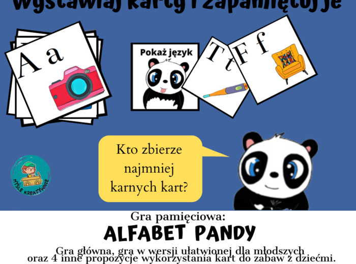 GRA PAMIĘCIOWA ALFABET PANDY