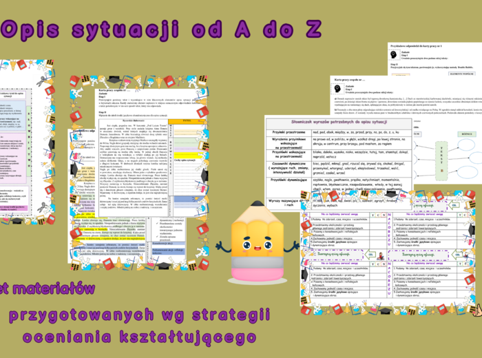 Opis sytuacji- karty pracy, scenariusz lekcji