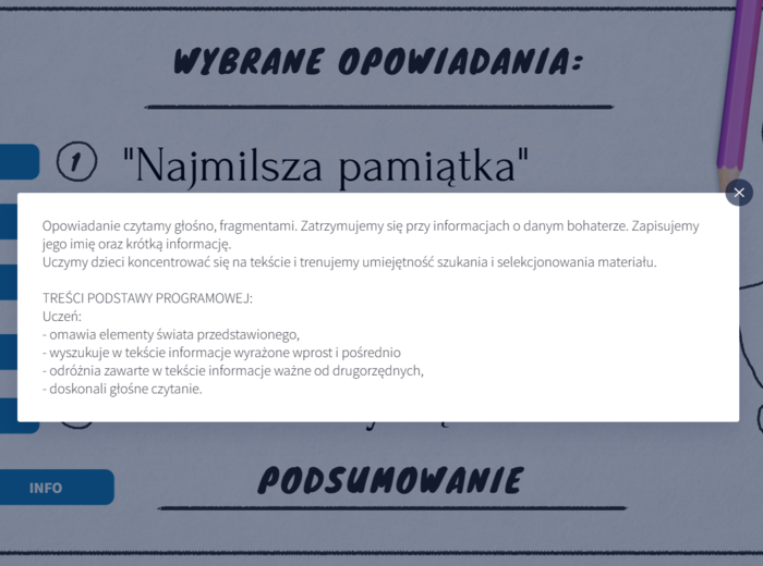 Mikołajek - cykl lekcji