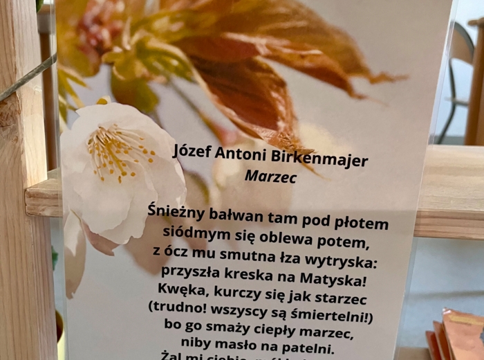 Wiersze o wiośnie - kolorowe karty tematyczne A4