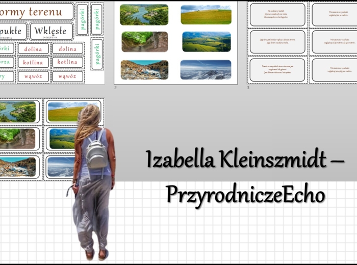 Materiał do zalaminowania/praca w grupach/stacje zadaniowe/układanka/puzzle „Ukształtowanie terenu” w pdf. Przyroda, dział „Poznajemy krajobraz najbliższej okolicy”.