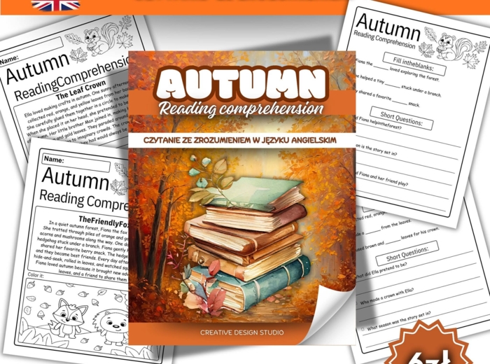 🍁 AUTUMN READING COMPREHENSION 🍁 Czytanie ze zrozumieniem w języku angielskim! 🇬🇧✨
