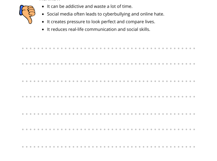 Matura rozszerzona / Angielski / Rozprawka typu: “For and against essay”.