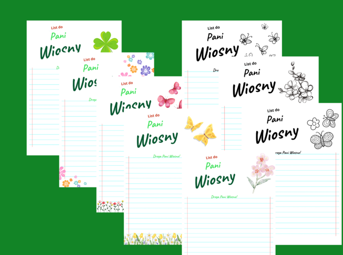 LIST DO PANI WIOSNY- wiosna – ćwiczenia redakcyjne