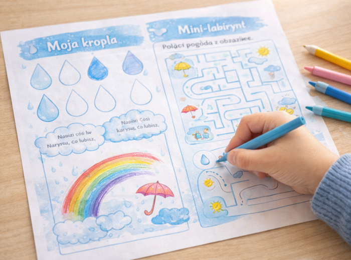 Deszczowy dzień w klasie - scenariusz lekcji