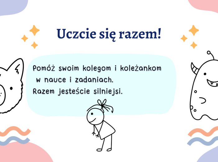 Materiał na gazetke + prezentacja dla wychowawców i pedagogów ,,Jak być dobrym duszkiem w grupie"