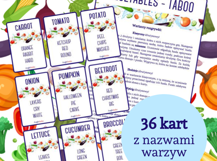 Vegetables - Taboo | 36 kart