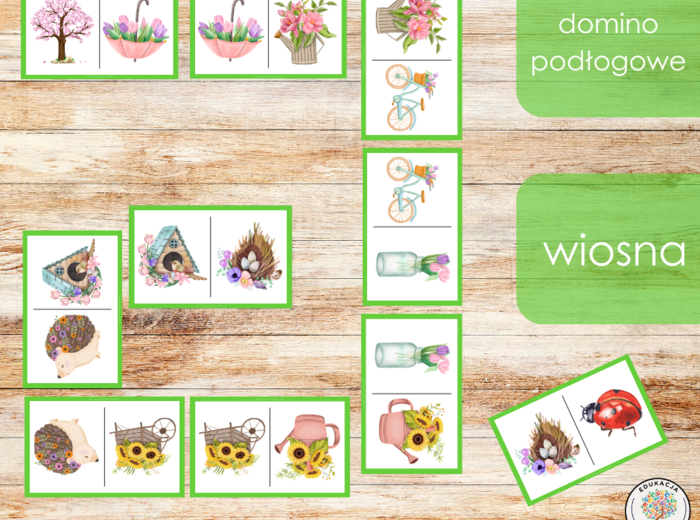 Domino podłogowe - wiosna