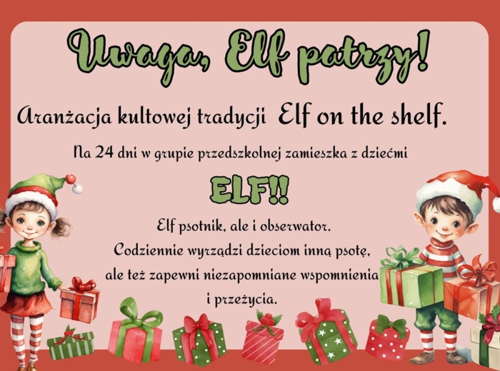 HIT - PROJEKTUWAGA!ELF PATRZY! - PONAD 1000 ZAMÓWIONYCH PAKIETÓW!
