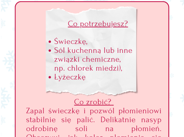 Naukowy Kalendarz Adwentowy - zadania i eksperymenty