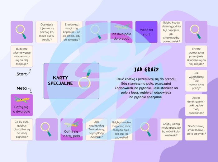 Rozwijanie wyobraźni i kreatywności – Gra planszowa
