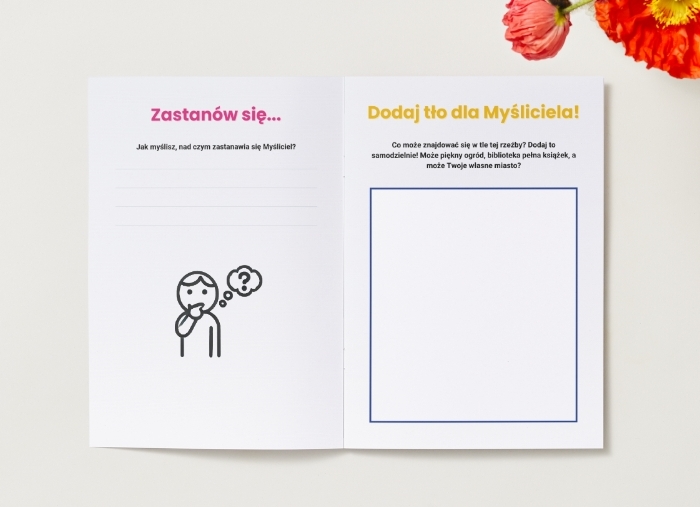 Kolorowanka „Myśliciel” Auguste’a Rodina