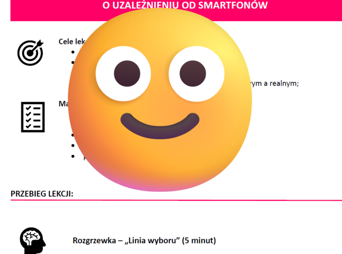 Scenariusz lekcji o uzależnieniu od smartfonów