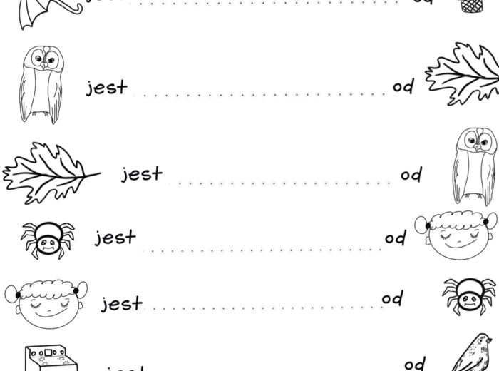 Zestaw ćwiczeń - przeciwieństwa, percepcja wzrokowa, orientacja