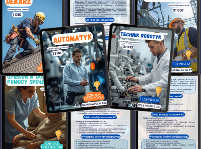 34 zawody kluczowe dla rynku pracy 2026 – POZNAJ , POMYŚL, ZDECYDUJ!