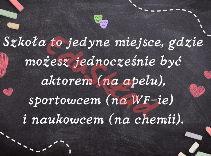 👉 Dlaczego warto chodzić do szkoły? – gazetka motywacyjna dla uczniów