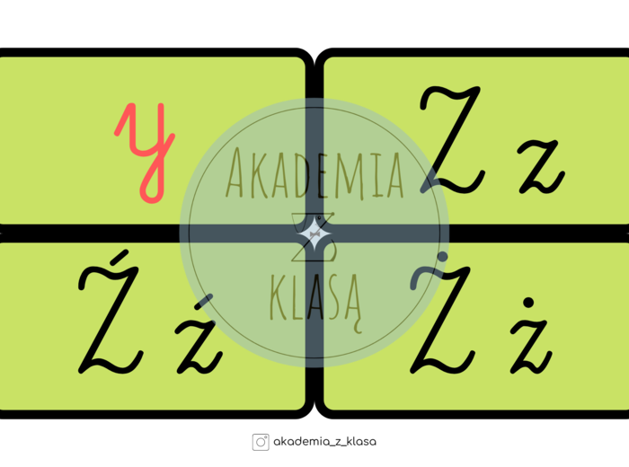 Alfabet demonstracyjny z Krokodylem - wersja bez liniatury