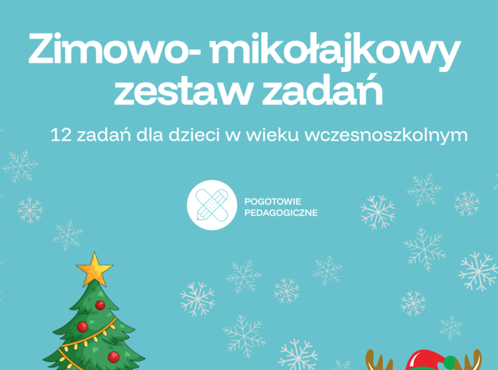 Zimowy zestaw zadań dla uczniów klas 1-3