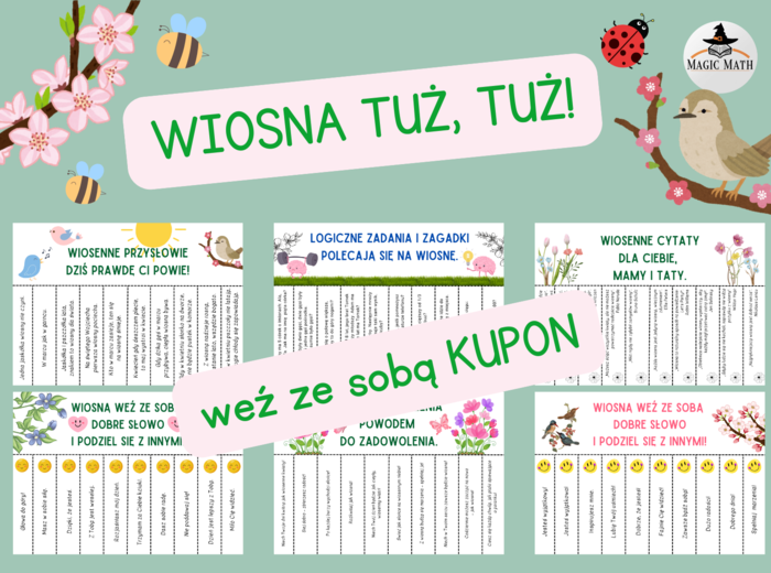 PIERWSZY DZIEŃ WIOSNY - KUPONY - WIOSNA - DOBRE SŁOWO NA WIOSNĘ