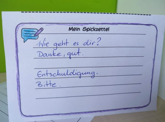 Namensschild - język niemiecki