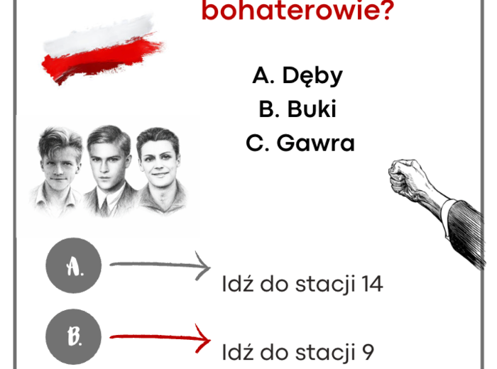 "Kamienie na szaniec" - STACJE ZADANIOWE (lekcja w ruchu)
