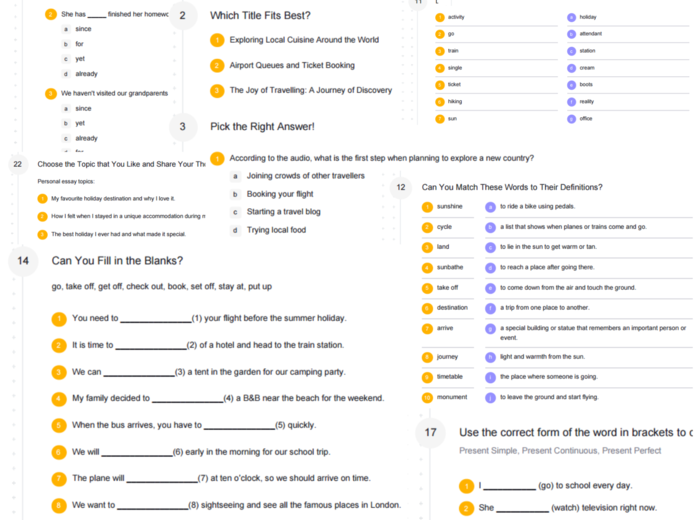 Brainy 7 – Unit 3 – karta pracy