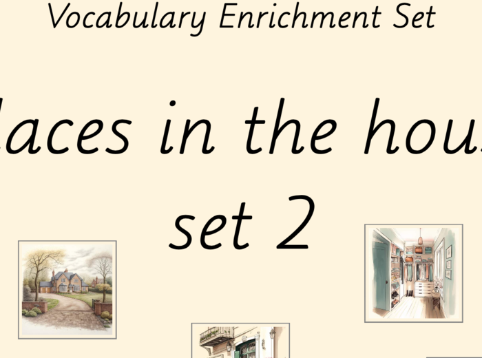 Zestaw kart obrazkowych: PLACES IN THE HOUSE SET 2