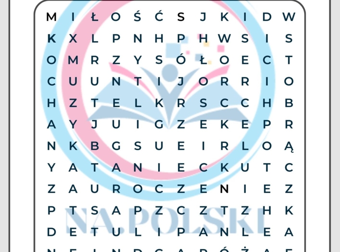 Walentynkowa wykreślanka