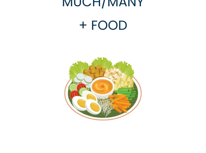 How much/ how many + food