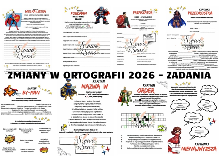 Ortografia 2026 - pakiet - Liga Strażników Pisowni