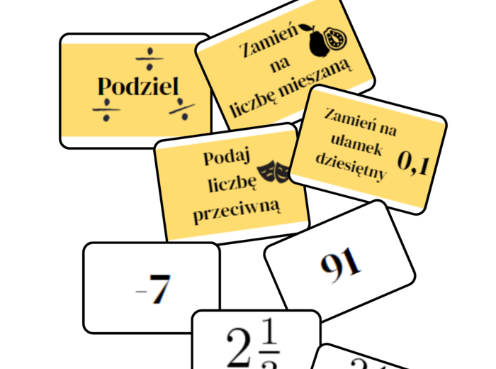 GENERATOR DZIAŁAŃ - działania na liczbach całkowitych i wymiernych. [KLASA 4, KLASA 5, KLASA 6, KLASA 7, KLASA 8]