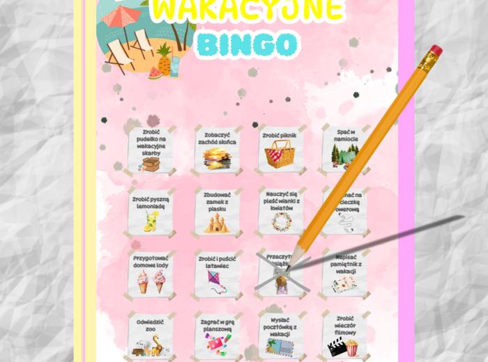 Wakacyjne BINGO