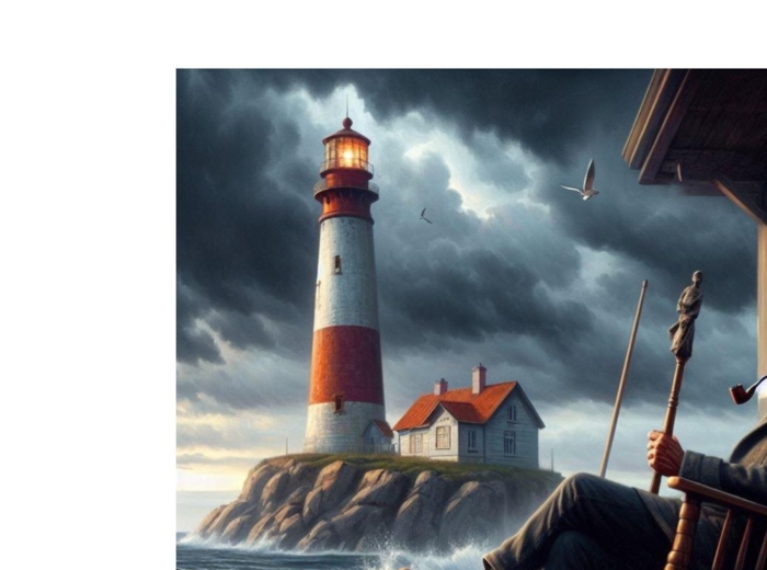 Zadanie i ilustracja AI do "Latarnika" H. Sienkiewicza